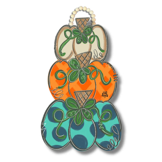 Pumpkin Stack Door Hanger