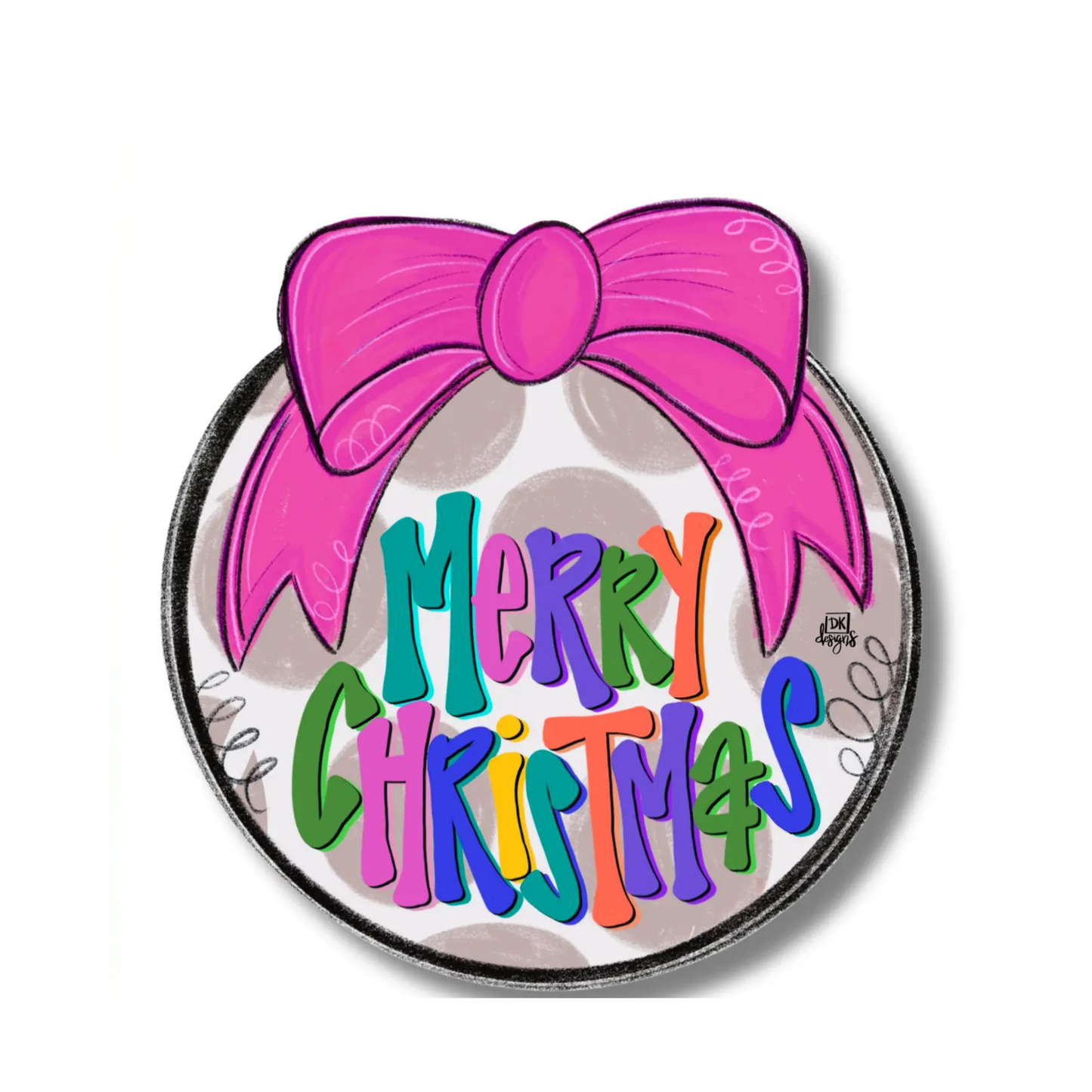 Christmas Pink Bow Mini add on