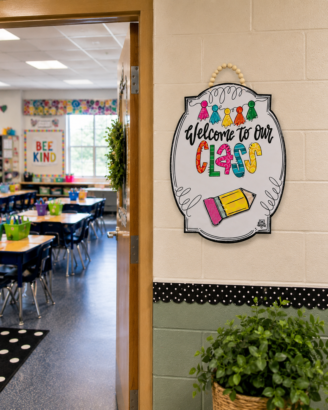Classroom Welcome Sign Door Hanger