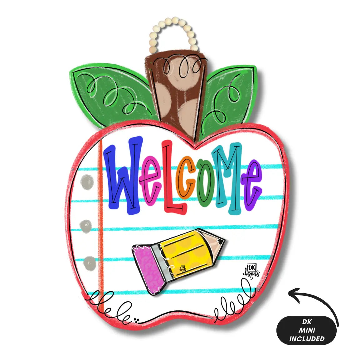 Apple Classroom Door Sign
